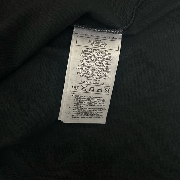 Adidas Men's Stripes Black T-shirt Size L - Picture 7 of 8